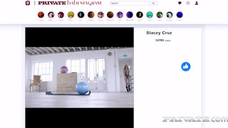 Private com - Stacy Cruz a személyi edzővel kefél