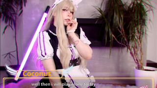 MollyRedWolf - Cosplayes kisasszony dákót szop